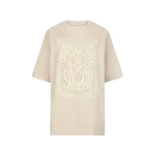 Dondup - Tops > T-Shirts - Beige - Dondup - Modalova