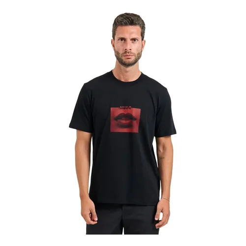 Hugo - Tops > T-Shirts - Black - Hugo - Modalova
