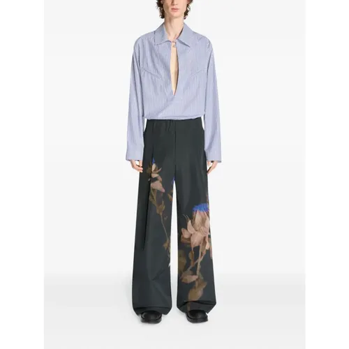 Trousers > Wide Trousers - - Dries Van Noten - Modalova