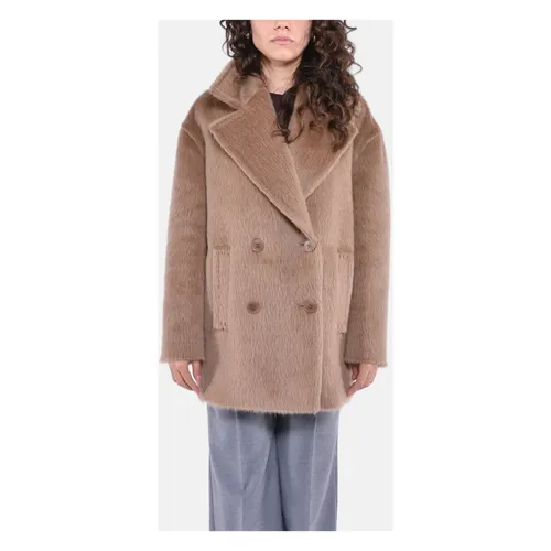 Jackets > Faux Fur & Shearling Jackets - - Max Mara Studio - Modalova