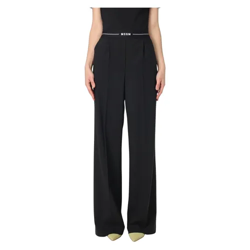 Trousers > Wide Trousers - - Msgm - Modalova
