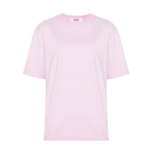 Msgm - Tops > T-Shirts - Pink - Msgm - Modalova