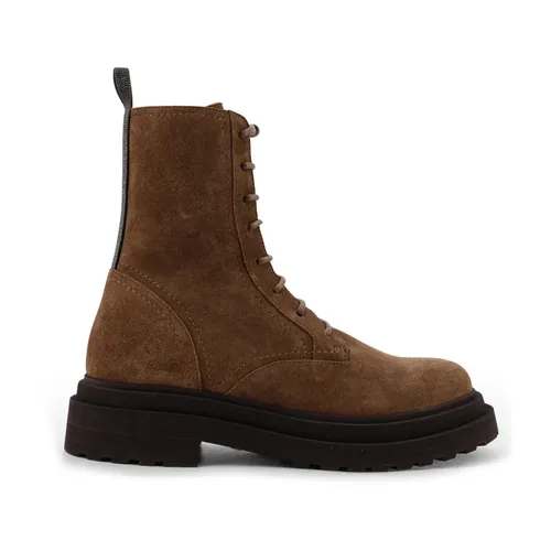 Shoes > Boots > Lace-up Boots - - Brunello Cucinelli - Modalova