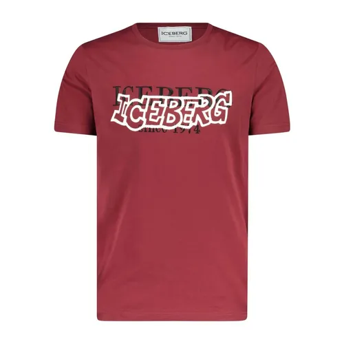 Iceberg - Tops > T-Shirts - Red - Iceberg - Modalova