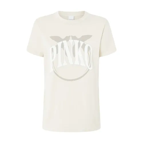 Pinko - Tops > T-Shirts - Beige - Pinko - Modalova