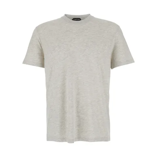 Tom Ford - Tops > T-Shirts - Gray - Tom Ford - Modalova