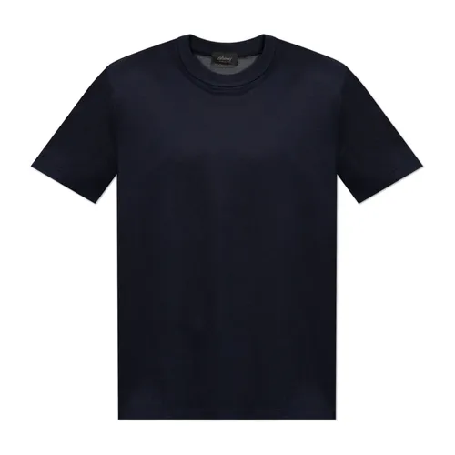 Brioni - Tops > T-Shirts - Blue - Brioni - Modalova