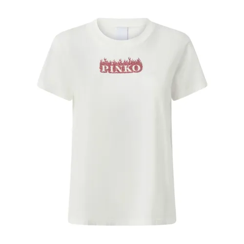 Pinko - Tops > T-Shirts - White - Pinko - Modalova