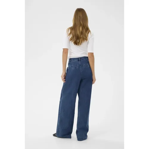 Kaffe - Jeans > Wide Jeans - Blue - Kaffe - Modalova