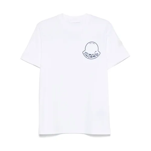 Moncler - Tops > T-Shirts - White - Moncler - Modalova