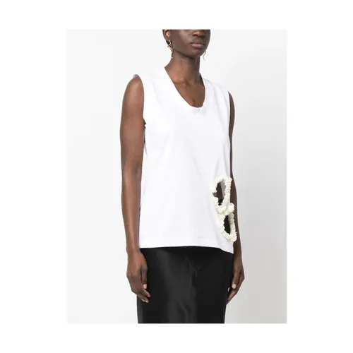 Tops > Sleeveless Tops - - Calcaterra - Modalova