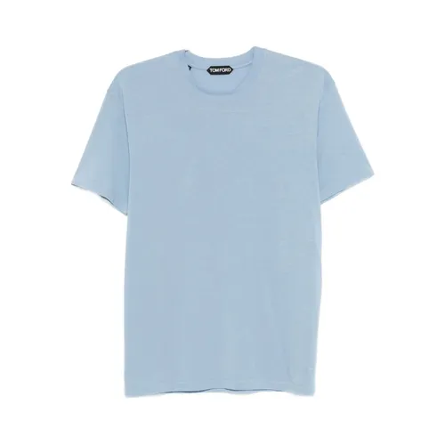 Tom Ford - Tops > T-Shirts - Blue - Tom Ford - Modalova