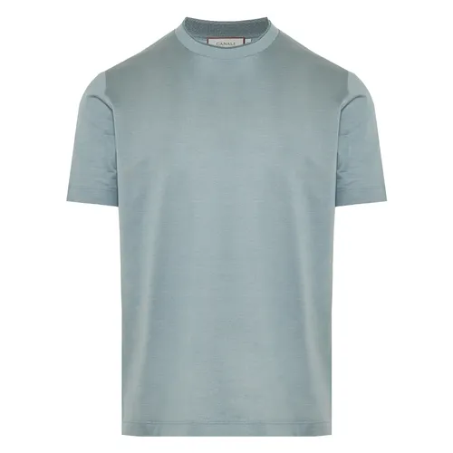 Canali - Tops > T-Shirts - Green - Canali - Modalova