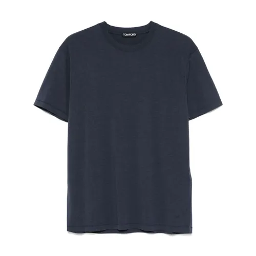 Tom Ford - Tops > T-Shirts - Blue - Tom Ford - Modalova
