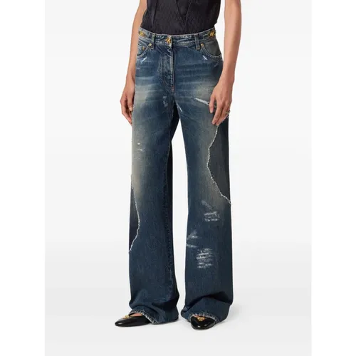 Jeans > Wide Jeans - - Versace - Modalova
