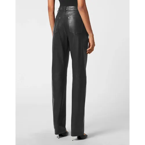 Trousers > Leather Trousers - - Philipp Plein - Modalova