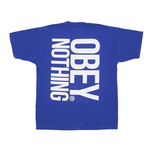 Obey - Tops > T-Shirts - Blue - Obey - Modalova