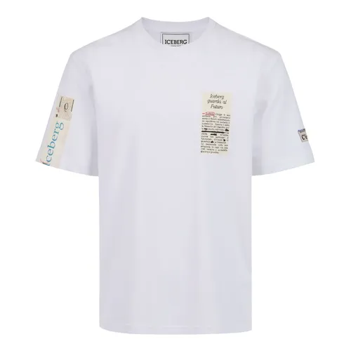 Iceberg - Tops > T-Shirts - White - Iceberg - Modalova