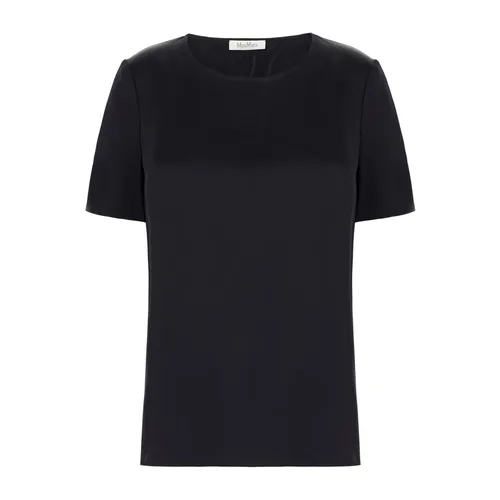 Max Mara - Tops > T-Shirts - Blue - Max Mara - Modalova