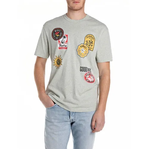 Replay - Tops > T-Shirts - Gray - Replay - Modalova
