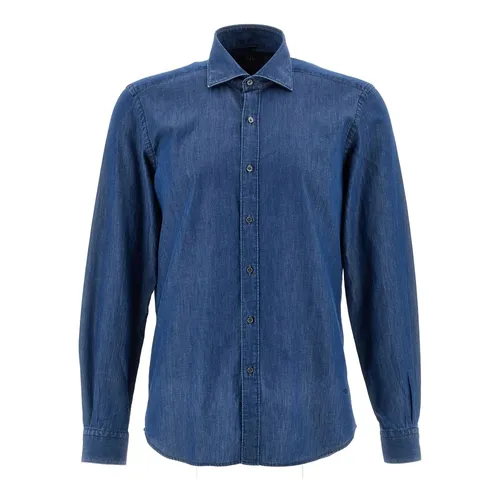 Shirts > Denim Shirts - - Fay - Modalova