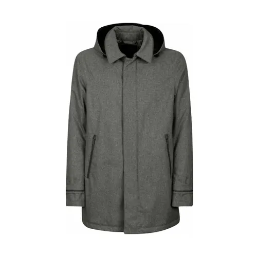 Herno - Coats > Parkas - Gray - Herno - Modalova