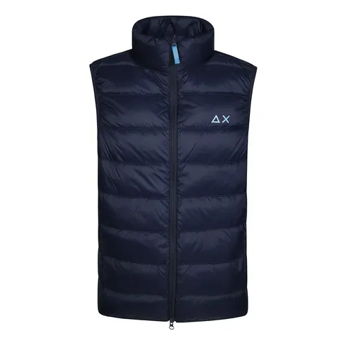 Sun68 - Jackets > Vests - Blue - Sun68 - Modalova