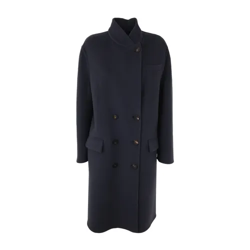 Coats > Double-Breasted Coats - - Brunello Cucinelli - Modalova
