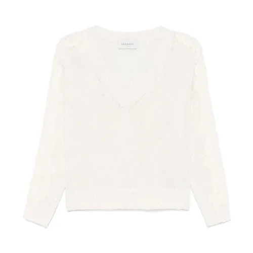 Knitwear > V-neck Knitwear - - Ermanno Scervino - Modalova