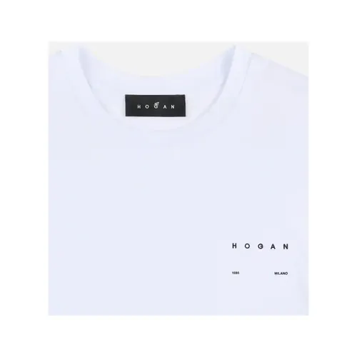 Hogan - Tops > T-Shirts - White - Hogan - Modalova