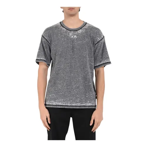 Diesel - Tops > T-Shirts - Gray - Diesel - Modalova