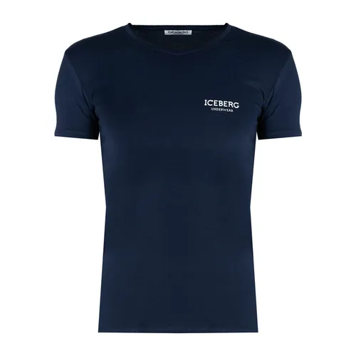 Iceberg - Tops > T-Shirts - Blue - Iceberg - Modalova