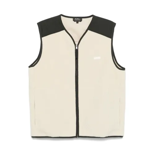 A.p.c. - Jackets > Vests - Beige - A.p.c. - Modalova