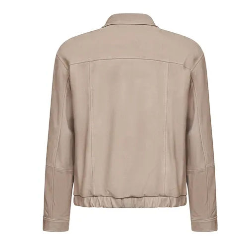 Jackets > Leather Jackets - - Brunello Cucinelli - Modalova