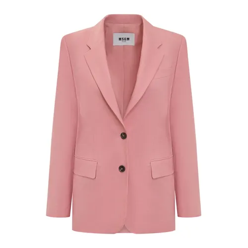 Msgm - Jackets > Blazers - Pink - Msgm - Modalova