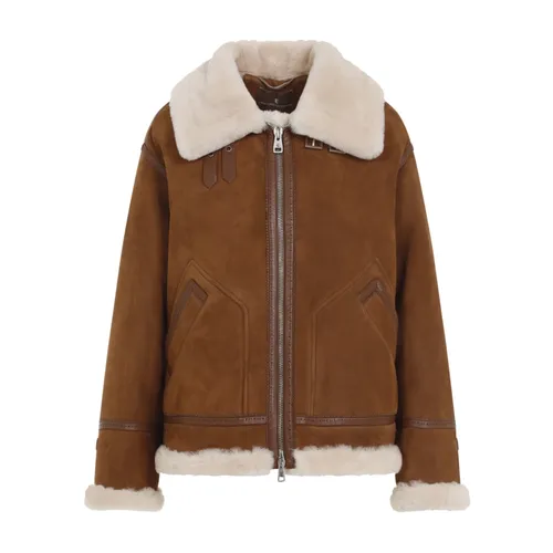 Jackets > Faux Fur & Shearling Jackets - - Ermanno Scervino - Modalova