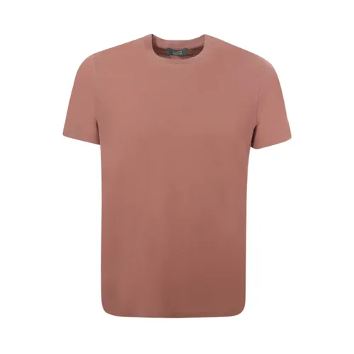 Zanone - Tops > T-Shirts - Pink - Zanone - Modalova