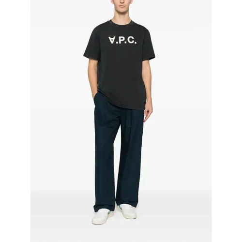 A.p.c. - Tops > T-Shirts - Black - A.p.c. - Modalova