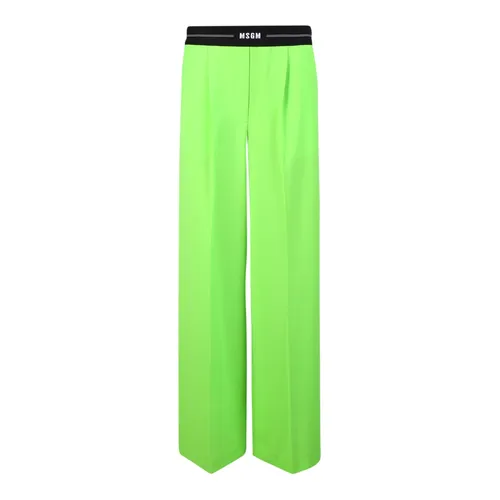 Trousers > Wide Trousers - - Msgm - Modalova