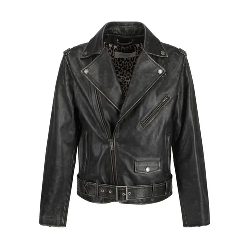 Jackets > Leather Jackets - - Golden Goose - Modalova