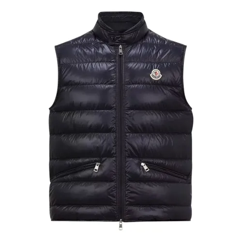 Moncler - Jackets > Vests - Blue - Moncler - Modalova