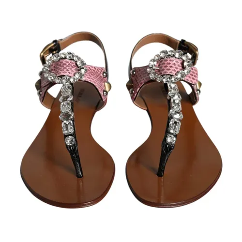 Shoes > Sandals > Flat Sandals - - Dolce & Gabbana - Modalova