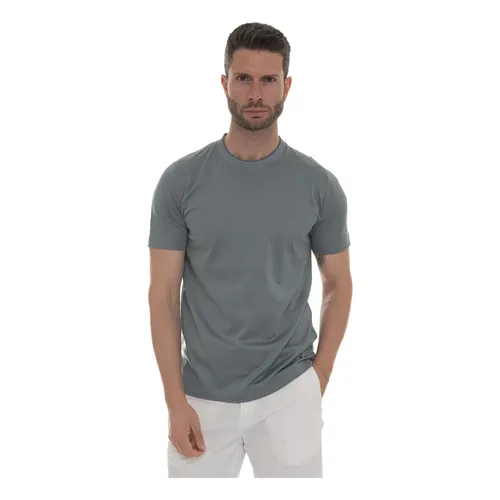 Canali - Tops > T-Shirts - Blue - Canali - Modalova