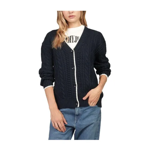 Knitwear > Cardigans - - Tommy Hilfiger - Modalova