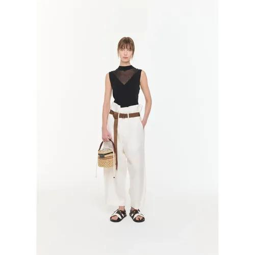 Trousers > Cropped Trousers - - Plan C - Modalova