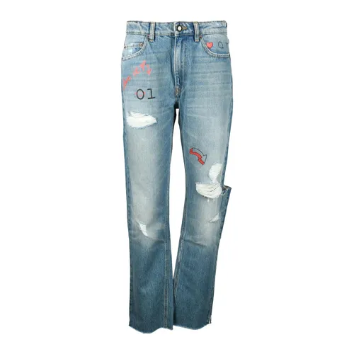Jeans > Straight Jeans - - Semicouture - Modalova