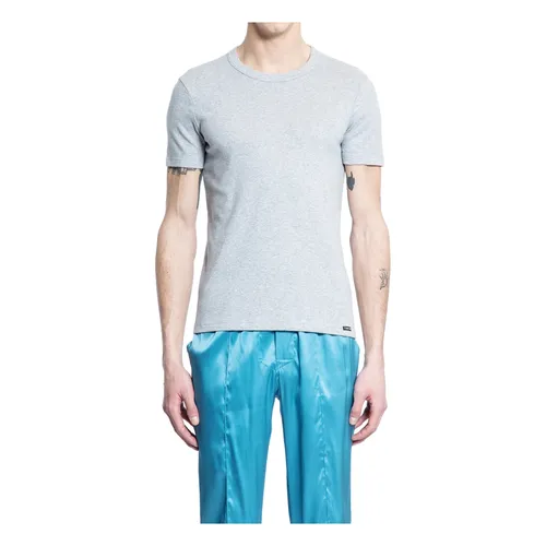 Tom Ford - Tops > T-Shirts - Gray - Tom Ford - Modalova