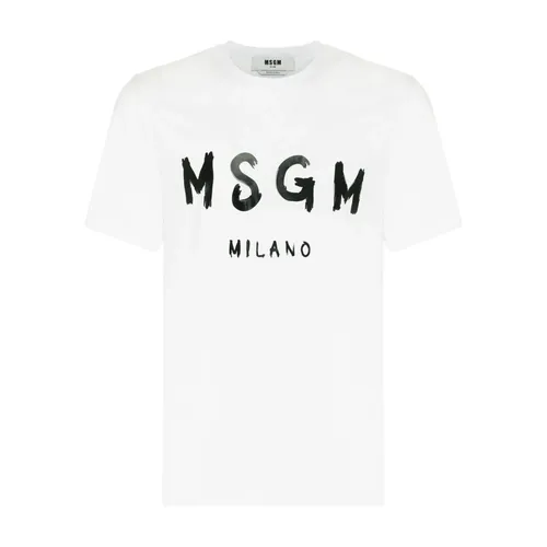 Msgm - Tops > T-Shirts - White - Msgm - Modalova