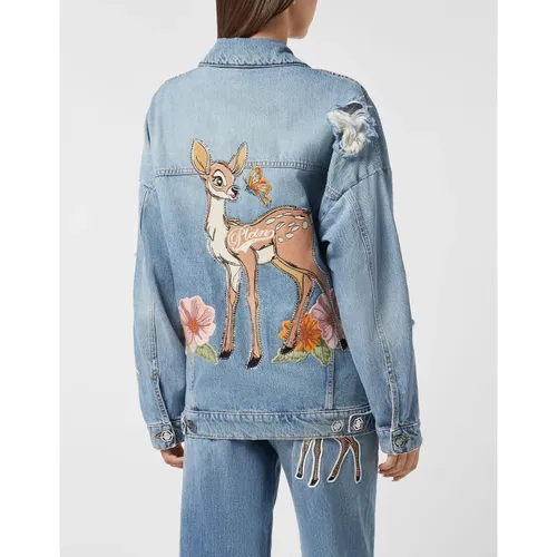 Jackets > Denim Jackets - - Philipp Plein - Modalova