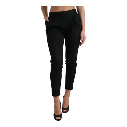 Trousers > Cropped Trousers - - Dolce & Gabbana - Modalova
